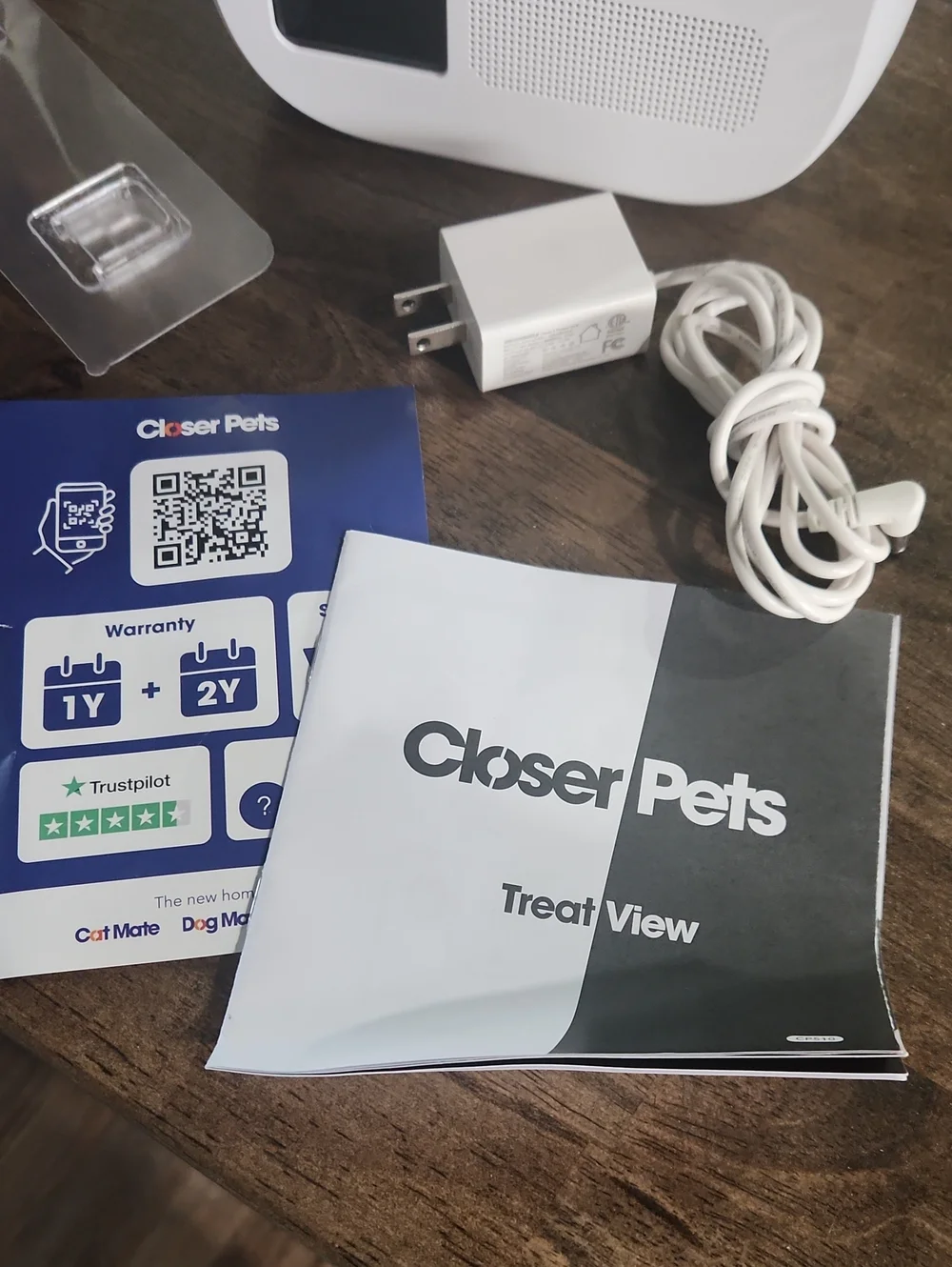 Closer Pets Smart Pet Feeder Camera - White